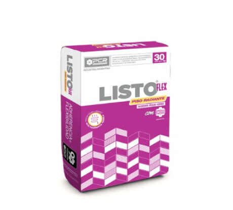 Adhesivo Listo Flex Piso Radiante 25 kilos