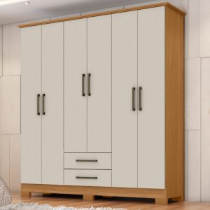 Ropero Franca 6 puertas Cinamomo Areia